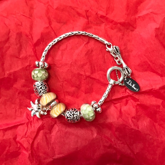 Da Vinci Jewelry Da Vinci Silver Bracelet With Charms Beads Poshmark